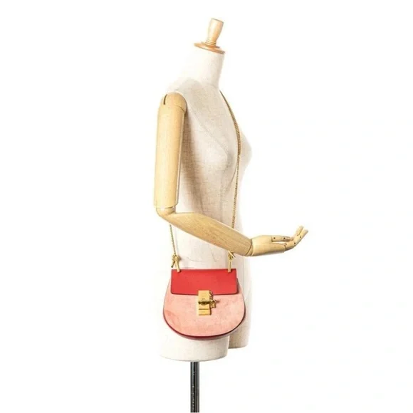 Chloe Red and Pink Crossbody Bag - Picture 10 of 11